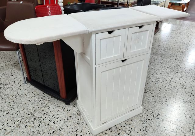 Mueble Planchador Blanco Madera