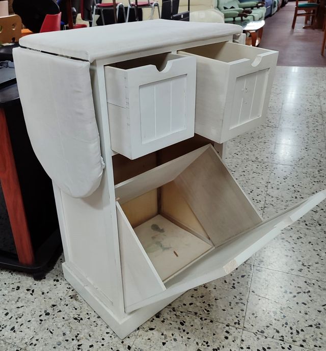 Mueble Planchador Blanco Madera