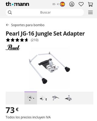 Alzador goliath Pearl para bombo