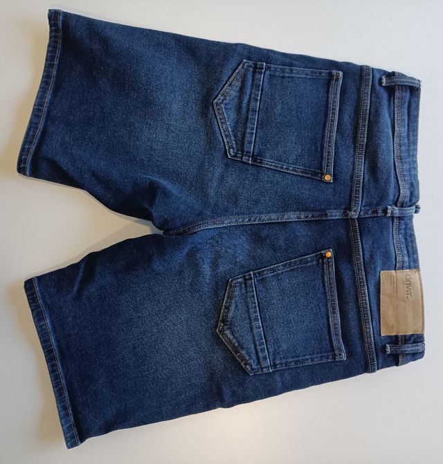 Zara Vaqueros Cortos Azules