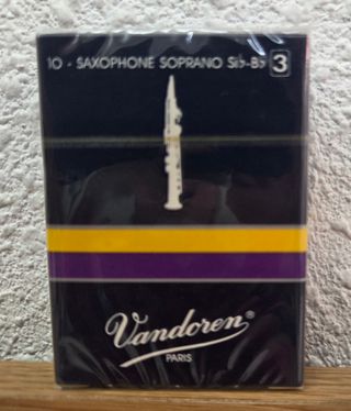 Caja Cañas Saxo Soprano Vandoren nº3