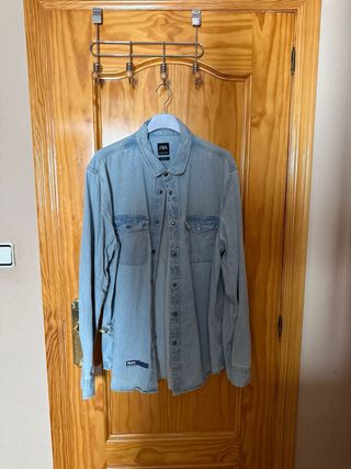 Camisa vaquera Zara azul