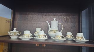 Vajilla Antigua Santa Clara Porcelana Dorada