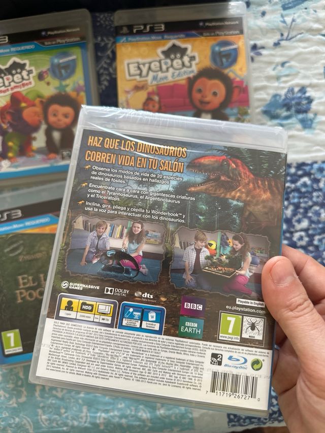 Confezione sigillata Wonderbook pak PS3 nuovo con 5 giochi