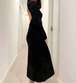 Vestido Fiesta Negro Zara