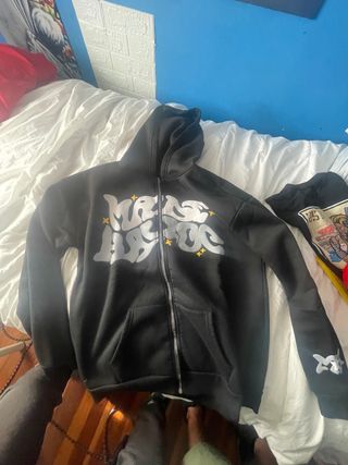 Sudadera Masss Hysteria Negra con Cremallera