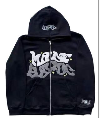 Sudadera Masss Hysteria Negra con Cremallera