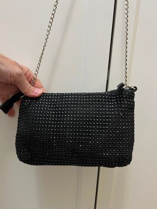 Bolso fiesta Lefties negro brillos