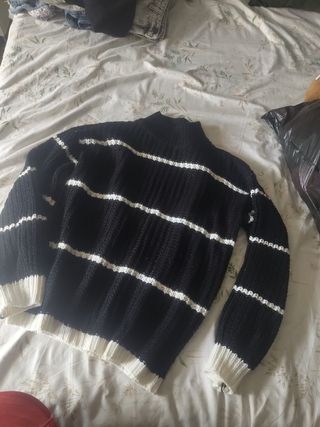 Jersey de lana a rayas