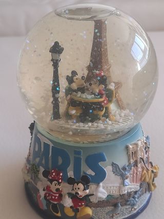 BOLA NIEVE DISNEY PARÍS MICKEY MINNIE TORRE EIFFEL