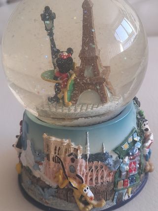 BOLA NIEVE DISNEY PARÍS MICKEY MINNIE TORRE EIFFEL