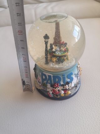 BOLA NIEVE DISNEY PARÍS MICKEY MINNIE TORRE EIFFEL