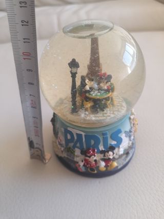 BOLA NIEVE DISNEY PARÍS MICKEY MINNIE TORRE EIFFEL