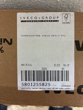 Condensador A/A Iveco Daily MY2