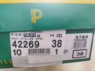 Mocasines destalonados Pitillos Talla 38
