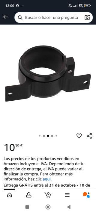 Soporte Bomba Combustible Aluminio 60mm