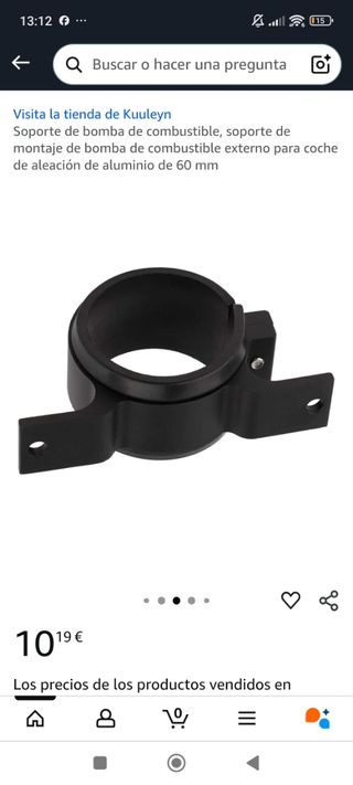 Soporte Bomba Combustible Aluminio 60mm