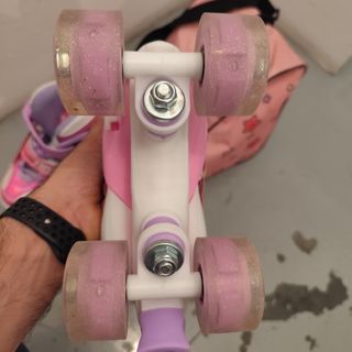 Patines 4 Ruedas Niña Rosa y Morado