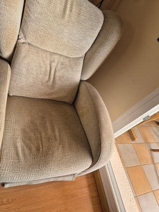 Sillón / Butaca de tela beige