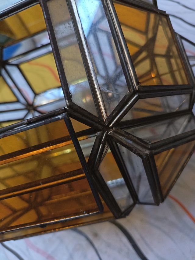 Lámpara granadina de cristal