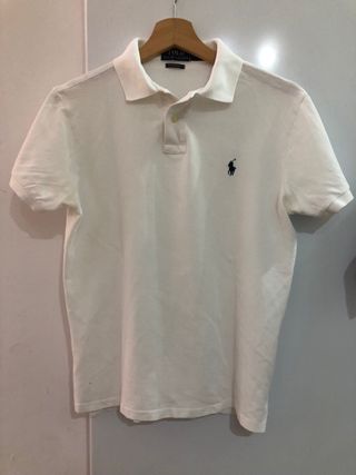 Polo Ralph Lauren Piqué Blanco Hombre
