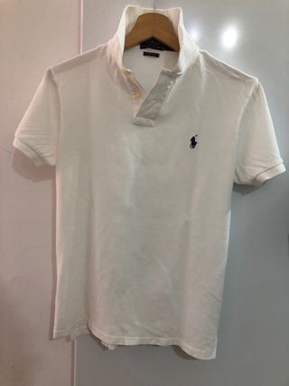 Polo Ralph Lauren Piqué Blanco Hombre