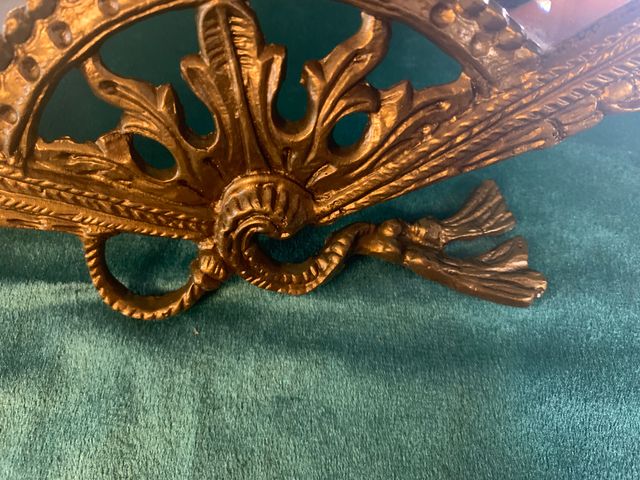 ESPEJO ESPAÑOL DE BRONCE FORMA ABANICO