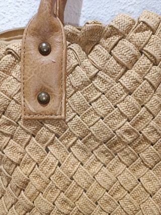 Bolso de mano tejido mujer