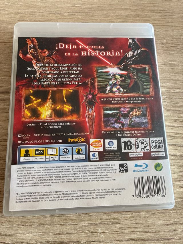 Soul Calibur IV para playstation 3