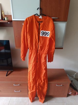 Disfraz Preso Naranja Talla XL