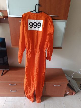 Disfraz Preso Naranja Talla XL