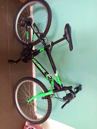 Bicicleta 24 Negra y Verde