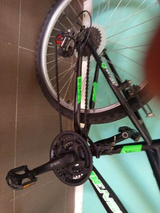 Bicicleta 24 Negra y Verde