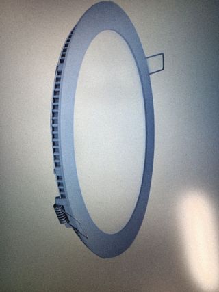 3 pantalla LED 18W Aro Plata Luz Blanca