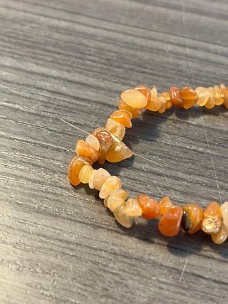 Pulsera de piedras naturales naranja