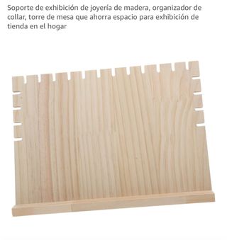 Soporte Exhibición Joyería Madera