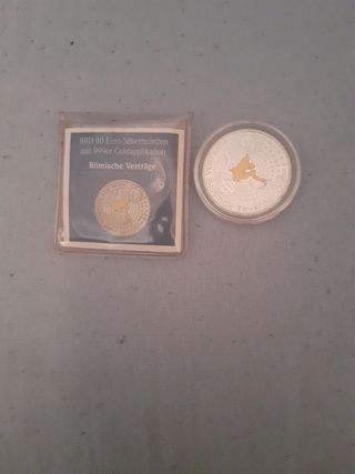 Moneda 10 Euro Alemania 2007 Plata 925