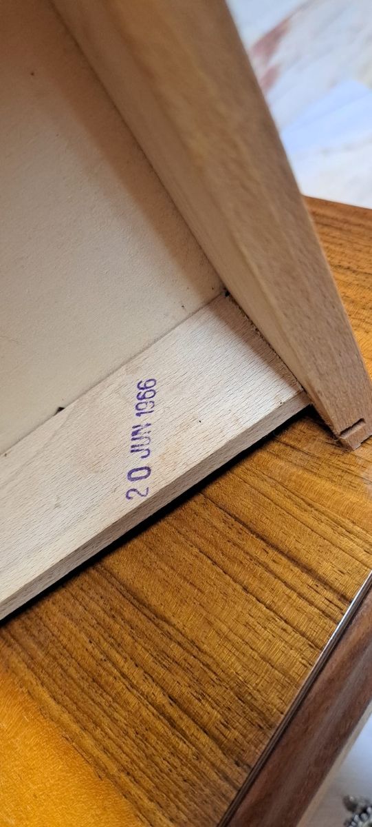 Comodino antico vintage 1966