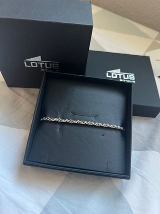 Pulsera cadena Lotus acero 