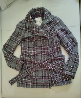 Abrigo cuadros Springfield Talla S