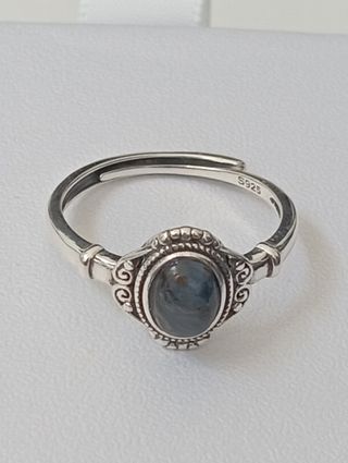 Anillo Plata 925 Pietersita Ajustable