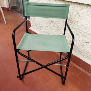 Silla Director Plegable.
 Tela y Metal