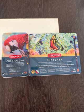 Derwent Inktense y Chromaflow -Lápices y acuarelas