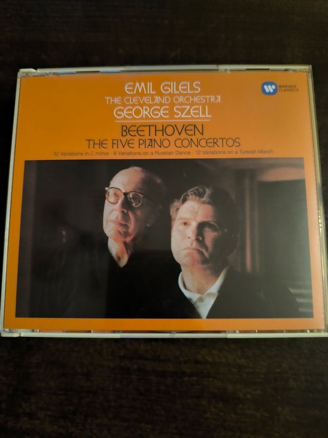 CD Beethoven: 5 Conciertos Piano Gilels