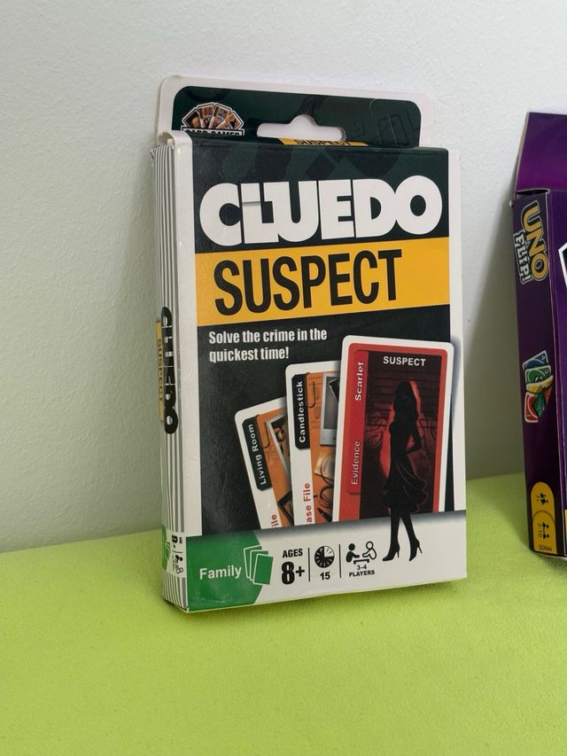 UNO Flip & Cluedo Suspect Juegos de Cartas