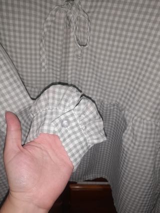 Camisa cuadros vichy verde y blanco