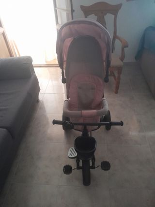 Triciclo/Carrito Bebé Rosa