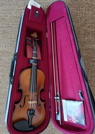 Violín Dollfer 300P 1/2 con arco y accesorios.