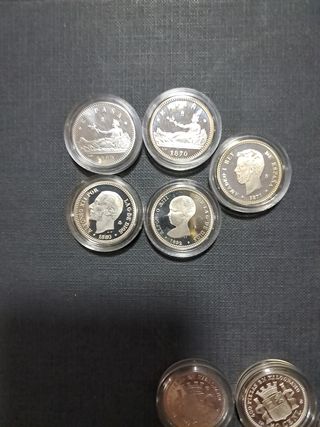 5 Monedas España Proof de la Historia de la peseta