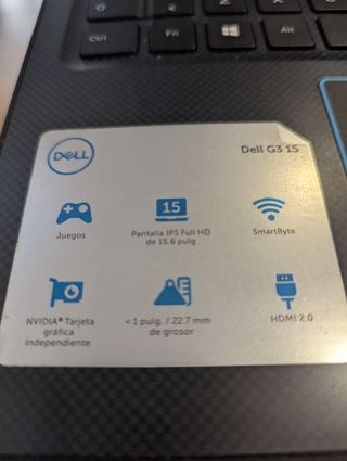 Portátil Dell G3 3579 Gaming Intel i5, GTX 1050 4g